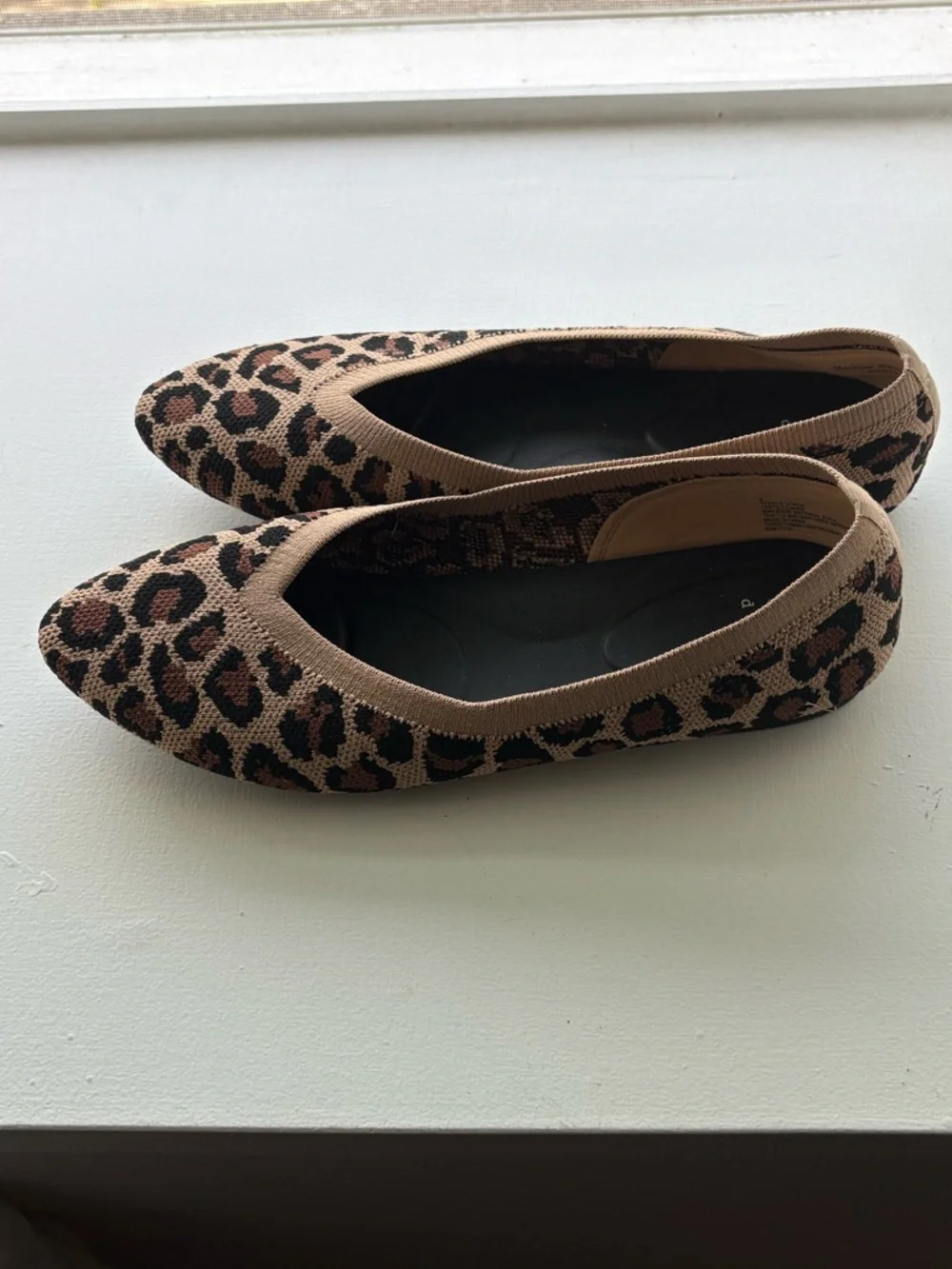 a new day Leopard Knit Ballet Flats - Tan/Brown/Black - Picture 3 of 5